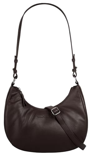 bruno banani Umhängetasche Echt Leder Damen Handtasche aus echtem Leder | 2in1 Schultertasche | Crossbody Bag mit Handyfach