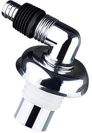 DOITOOL Connecteur De Machine à Laver Coudé Dispositif Anti-refoulement, Galvanoplastie Antirouille, Ventouse Stabilisante, Raccord De Siphon De Sol Pour Installation Lave-linge