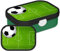 Mepal Brotdose für Kinder - Bento Lunchbox - Fußball - Jausenbox mit Bento-Fach & Gabel - Meal Prep Box Clip-Verschluss - BPA-frei & Spülmaschinenfest - 750 ml - Fußballfeld