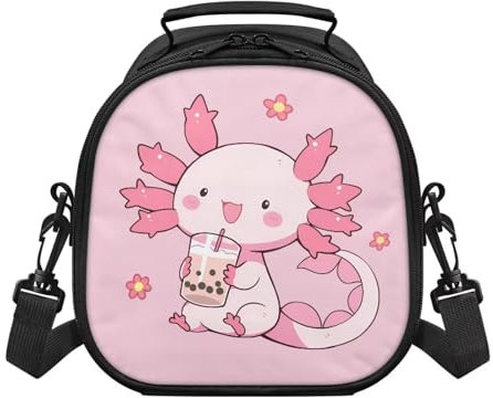 Yspwyqan Bolsa de almuerzo para niños, bonita bolsa de almuerzo ligera con aislamiento para niños, adorable lonchera para mantener la comida caliente para niños pequeños, preescolar, jardín de