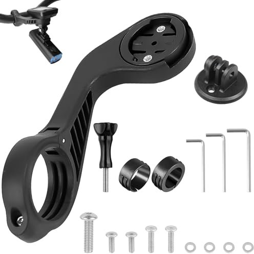 Supporto per Computer Bici per Garmin Edge 540 530 520 510 500 840 830 820 810 800 200 130 25 20 1000 1030 1040 Plus iGPSPORT GPS Manubrio MTB 13.5CM Versione Estesa Supporto da Bici da Corsa