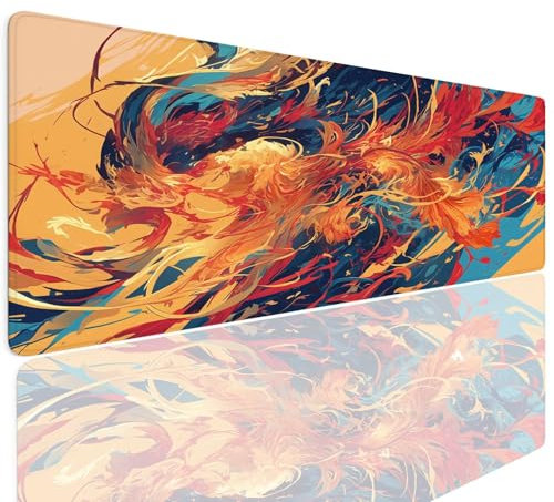Tapis de Souris Gamer Tradition Petit Tapis de Souris Gaming XL 700x400x4mm Mouse Pad Mat Antidérapant Imperméable Sous-Main Bureau Gamer Large Multifonction Mousepad Haute Précision et Vitesse 4-1158