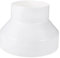 NUOBESTY Straight Duct Reducer Adapter to Durable Plastic Connector for Ventilation Systems for Kitchen Bathroom Exhaust Fans Hydroponics and Line Exhaust