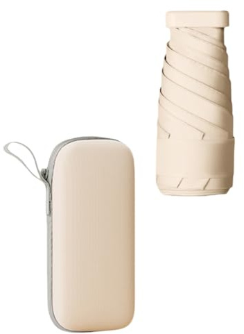 Bosiyrggrl Capsule Umbrella for Sunny & Portable Sunscreen & UV Protection Mini Ultra-Light Parasol Yellow