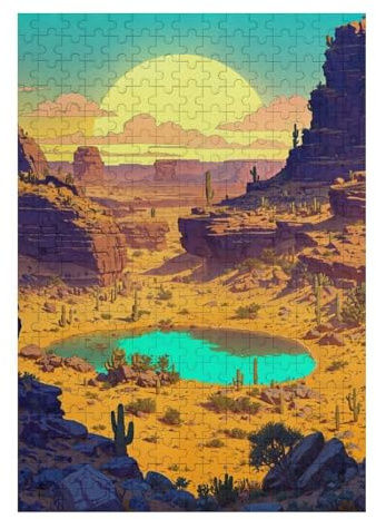 Puzzles 38x26cm/1000pcs Für Erwachsene Arid Expanses Puzzle-Spaßspiele Heimdekorationsangebot Als Geschenk Für Die Ganze Familie 38x26cm/1000pcs