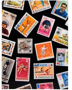 Exacompta 5 x Briefmarkenalbum Sport 22,5x30,5cm 16 Seiten