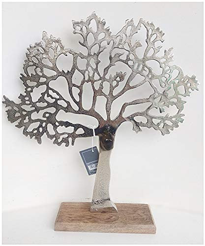 Large Silver Tree Ornament 42cm