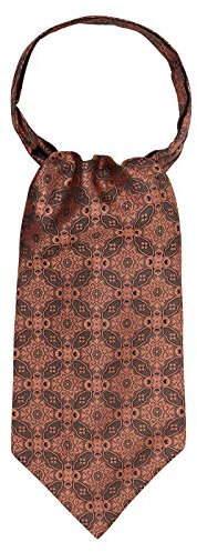 WANYING Herren Krawattenschal Ascotkrawatte Schal Cravat Ties Halstuch Einfach Schick für Gentleman - Dekoratives Muster Farben Bronze