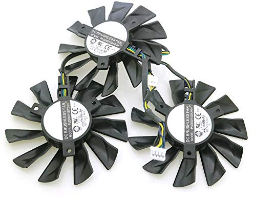 iHaospace Replacement Graphics Card Cooling Fan for MSI GeForce GTX1080 Duke GTX 1070ti GTX 1070 Duke GPU Fan 85mm 4Pin