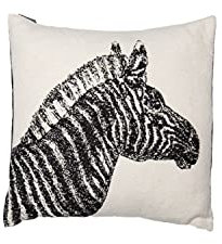 David Fussenegger Kissen Zebra schwarz 50x50cm