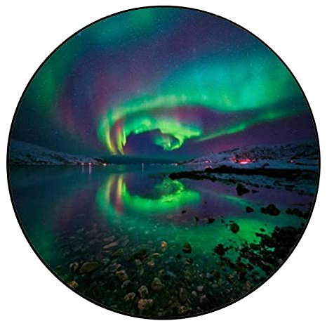 Erwachsene Puzzles 1000 Teile Aurora Borealis Puzzle DIY Art-67,5 cm im Durchmesser