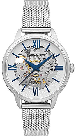 Thomas Earnshaw Damen Analog Automatik Uhr mit Edelstahl Armband ES-8152-22