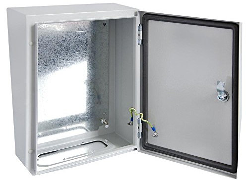 Boîtier de porte en acier IP66, IK10, gris | Encloures métalliques / étagères d'armoire de 48,3 cm, 1 x Qté – DEDS0099