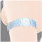DiaBrothers Freestyle Libre 3 Fixierband Fixierung Halter mit verstellbarem Armband - Halter: weiß - Armband: weiß - Größe: L (35-45 cm)