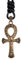 ForFox Vintage Kupfer Ankh Kreuz Halskette Wachsseil mit Anhänger Ägyptischer Lebenssymbol Schmuck für Herren Damen
