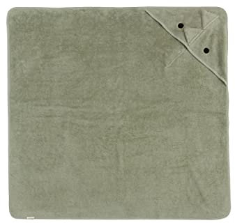 Kindsgut Kapuzenhandtuch Dino aus 100% zertifizierter Baumwolle, kuschelig weich für Babys und Kleinkinder, ideal für zuhause oder unterwegs, 100x100 cm