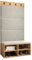 MEBLE KRYSPOL Garderobe MIRO Set 2 mit gepolsterten Paneelen Modern Design (Manila 02 (Creme), Eiche Kraft Gold)
