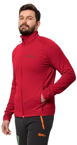 Jack Wolfskin Herren Baiselberg Fz M Fleece-Jacke, Red Glow, L EU