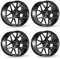 4x Schmidt Felgen ZAYN 9.0Jx20 ET27 5x112 SatinBlack kompatibel mit BMW Alpina B3 Touring
