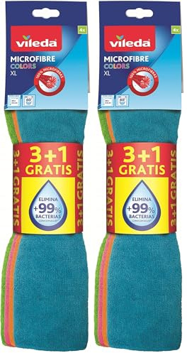 Vileda Allzwecktuch XL Microfasertuch 4er Sparpack (Packung mit 2)