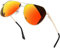 Joopin Orange Red Aviation Sunglasses Polarized High Protection, Gold Military Mirrored Sun Glasses, Orange Tint Shades for Men Women