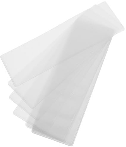 10stücke Transparente Lesezeichenhüllen Aus Pvc Für Diy Leichte Schutzabdeckungen Für Lesezeichen Kreative Und Dekorative Designs Für Büromaterialien