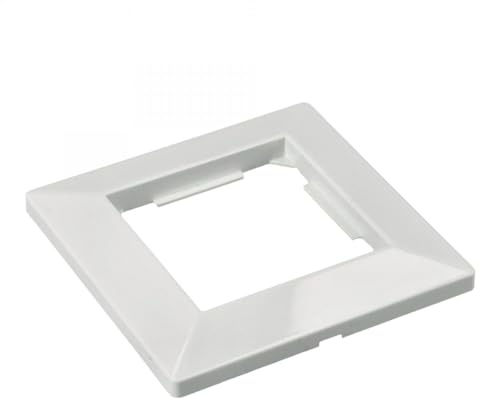 Jandei - Modulrahmen aus weißem Polycarbonat für die Installation von Schaltern, Steckdosen, Standardmechanismen usw. (1 Modul)