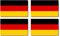 Aufkleber: 150x90 mm, 4 Stück - Flagge - Deutschland - für Auto, Laptop und mehr - für Auto, Koffer, Laptop und mehr