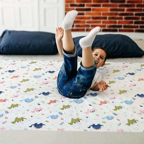 FLYISH DIRECT Wasserdicht Bettunterlage für Kinder, Kinder Bettunterlage für Kinder- und Babybett, für Zwillingsgröße/Doppelgröße