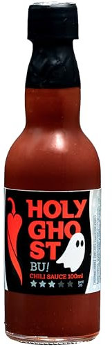 Holy Ghost 100 ml – Salsa Picante Artesanal con Red Savina, Cacao y Canela – Vegana – Nivel 3/5 – Para Amantes del Sabor