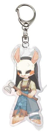 Porte Clés Dead Daylight Jeux Dead by Daylights Figurine Keychain Pendentifs Decor Acrylique Porte Clef Set (4)