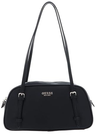 GUESS Women CERELIA Shoulder Satchel Hand Bag, Schwarz