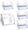 Liwein Plastique Présentoir à Carte de Visite, Porte-cartes de Visite Transparent Présentoir Carte de Visite Acrylique pour Les Affaires la Maison le Bureau (Double couche *5)