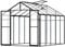 VEVOR Serra in Policarbonato 236 x 289 x 206 cm, Serra per Esterni con 2 Finestre di Ventilazione, Serra in Stile Padiglione con Porta a Battente, Kit Serra in Alluminio per Esterni, Giardino