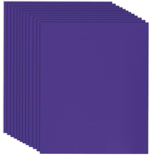 SOFPLATE 12 Sheets 12x10in Purple HTV Vinyl Sheets Purple Heat Transfer Large Glossy All Cut HIV Iron on Vinyl Paper Bundle Bulk Sublimation Paper for Tumblers T-shirts Clothing Garments Bags Crafts