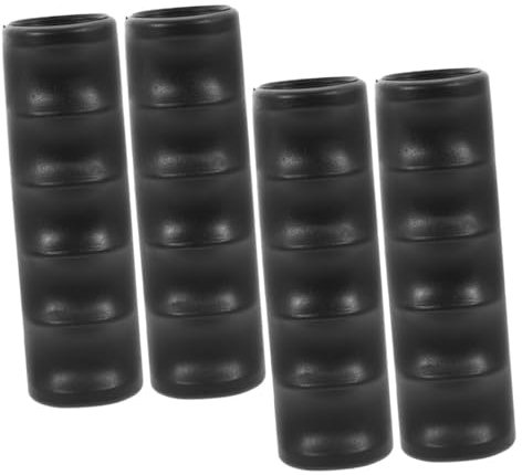 BESPORTBLE 4 Stück Rollstuhl-Griffe, Ersatz, rutschfeste Lenkergriffe Für Rollstuhlfahrer, Griffe, Ersatzteile Für Senioren, Schwarz