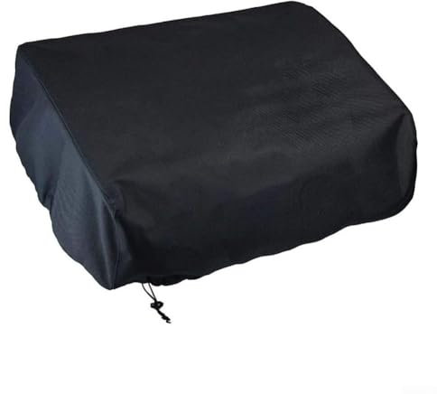 BlissfulAbode Grillabdeckung Wasserdicht Für 22 Zoll Tischgrill Mit Haube, 420D Polyester Grillschutz, Wetterfest Schutzhülle Für Plancha Gasgrill, Outdoor BBQ Abdeckhaube, 57X48x23cm, Schwarz