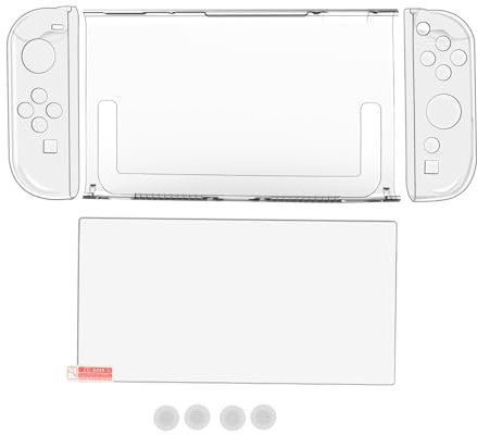 Étui de transport pour Nintendo Switch 2, ensemble d'accessoires 9 en 1 Switch 2 avec étui de protection pour console, coque Jo-Con 2, protecteur d'écran, emplacements pour cartes de jeu, poignées
