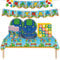 Doyomtoy 62 Piezas Vajilla Fiesta Mario, Tema Mario, Tirar Banderas, Platos, Vasos, Pañuelos, Manteles, Fiesta de Cumpleaños Infantil, Vajilla Fiesta de Cumpleaños, (20 Invitados)