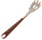 Warmhm artigli di spaghetti cucchiai forati forchetta per spaghetti posate forchette cucina filtro pasta coltivatore di spaghetti Colino con forchetta per tagliatelle Gel di silice Cachi