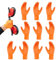 Latex Handschuhe,Orange Schwerlast Nitrilhandschuhe Mit Griffiger Oberfläche - Reißfeste Schutzhandschuhe Mit Struktur 10x Orange Für Haushalt Industrie Auto