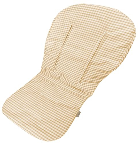 Sommerbezug für Kinderwagen, kühlende Matratze, Baumwolle, universal, Vichy, Beige, 100 % Baumwolle