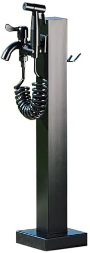 Colonna Acqua Giardino da Esterno, Rubinetto Giardino Fontana da Giardino in Acciaio Inossidabile 304, Rubinetto a Doppia Uscita con Pistola a Spruzzo, per Irrigazione da Giardino, Fattoria, Cortile(B