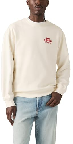 Levi's Relaxd Graphic Crew Ls&Co Egret Graphic