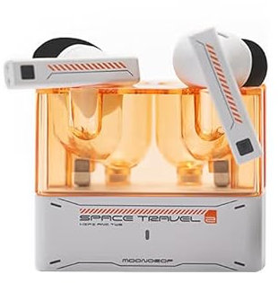 Moondrop Space Travel 2 HiFi Noise Canceling TWS Wiress Kopfhörer Bluetooth 6.0 ANC Low-Latency Game Mode SBC/AAC (Weiß)