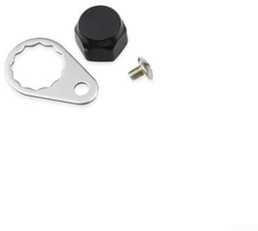 YJDOORPLAY Baitcasting Reel Handle Locking Nut with Screw for Daiwa/Abu Fishing Reels (Right Black)