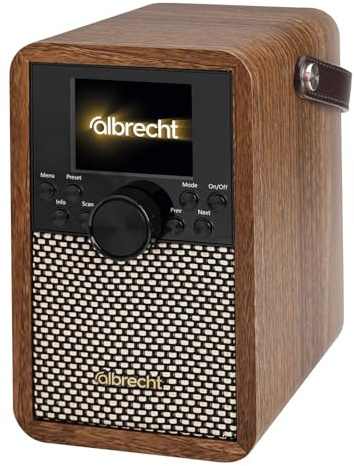 Albrecht DR 710 - tragbares DAB+ Digitalradio mit kristallklarem Klang & ASA-Warnmeldungen | BT 5.3 | 2000 mAh Akku | Musikstreaming via Smartphone, SD-Karte & USB