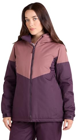 Mountain Warehouse Moon Veste de ski pour femme – Manteau chaud d'hiver et de neige, Rose pâle, 14