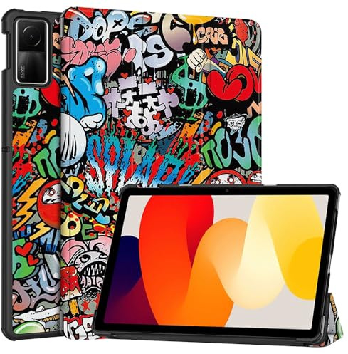 Techsuit für Xiaomi Redmi Pad SE 11 Hülle mit 360 Schutz, Verstellbarem Ständer, Mikrofaser Innenfutter, Schlankem Design, Anti Fingerabdruck, FoldPro Series, PU Leder, Urban Vibe