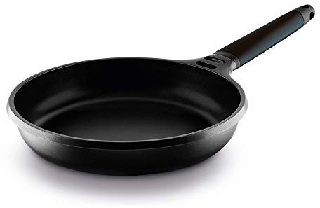 Castey - Induktionspfanne, schwarzer Griff, 16 cm, Schwarz